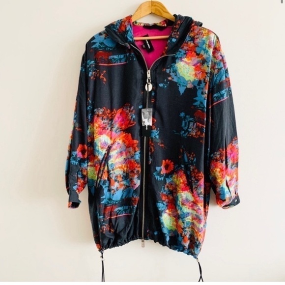 Diesel Oversized Slouchy G Matis Drawstring Pop Art Jacket Coat - Picture 2 of 16